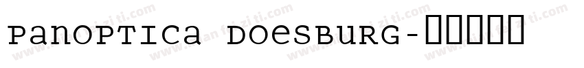 Panoptica Doesburg字体转换